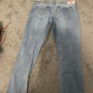 Light blue, gently worn, true religion women’s jeans, size 32